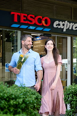 Image of residents shopping at Tesco Express