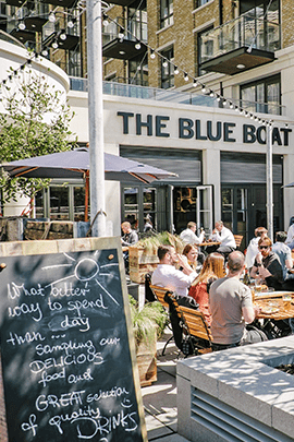 Fulham Reach - The Blue Boat