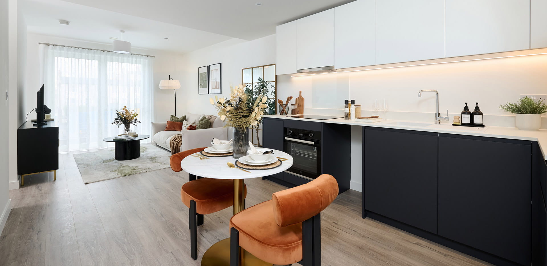 An image of the open plan Dining / Living / Kitchen