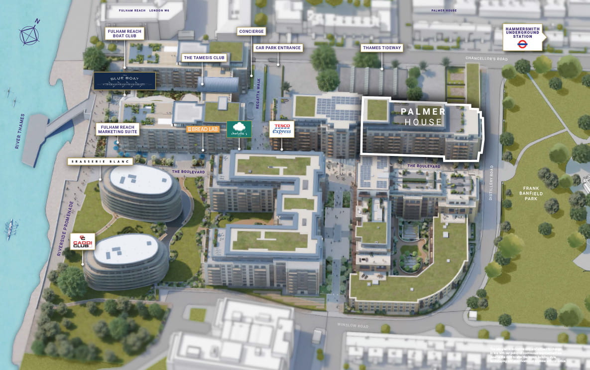 Fulham Reach Palmer House New Site Plan