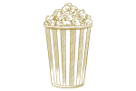 An icon of a Popcorn