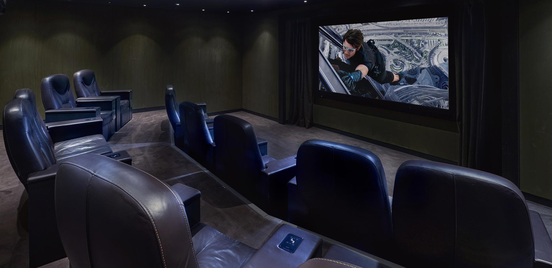 A CGI image of the Cinema Room at Fulham Reach