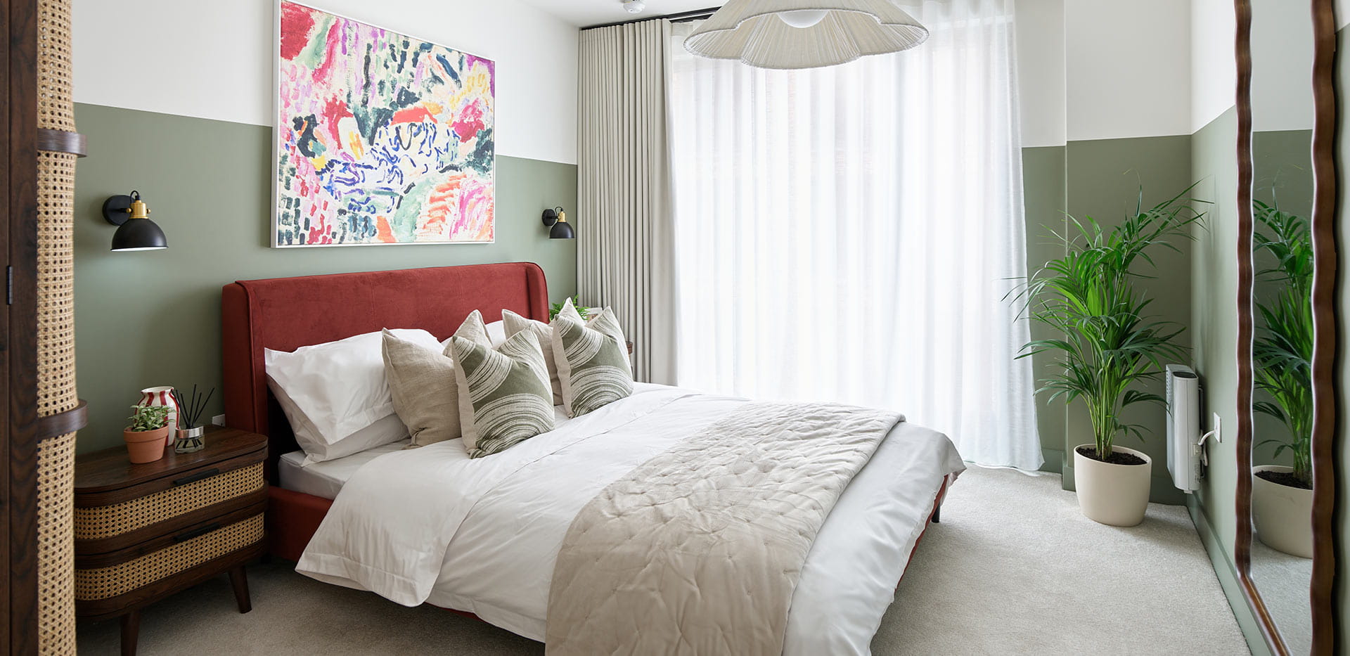 Glasswater Locks light and spacious bedroom