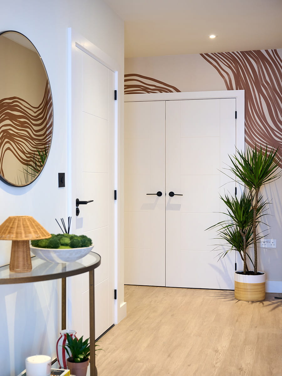 Glasswater Locks hallway to bedroom