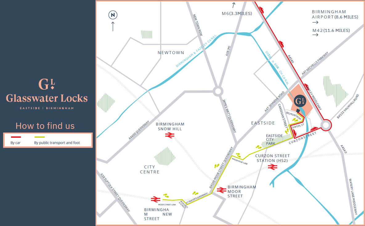Glasswater Locks - Site Plan How To Find Us