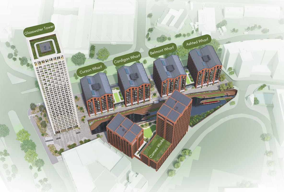 Glasswater Locks, Site Plan