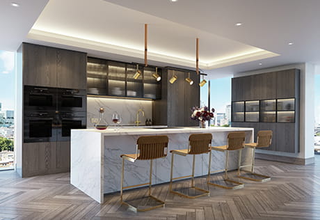 Image of the penthouse kitchen