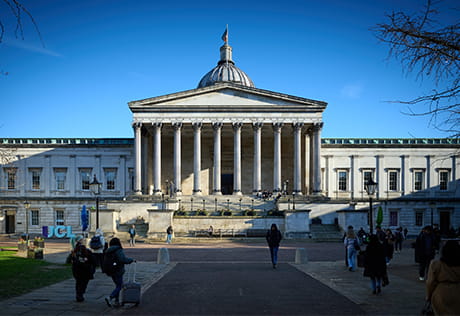 An exterior photograph of a university in London