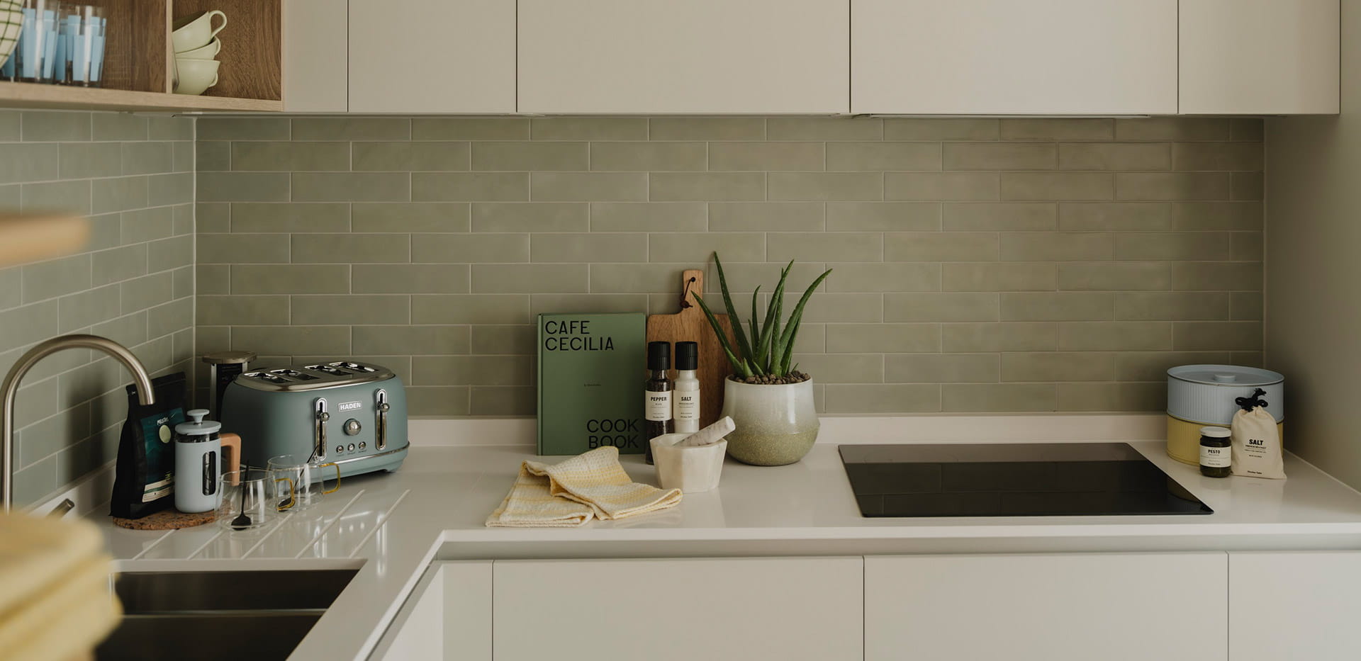 Grand Union kitchen with a light design