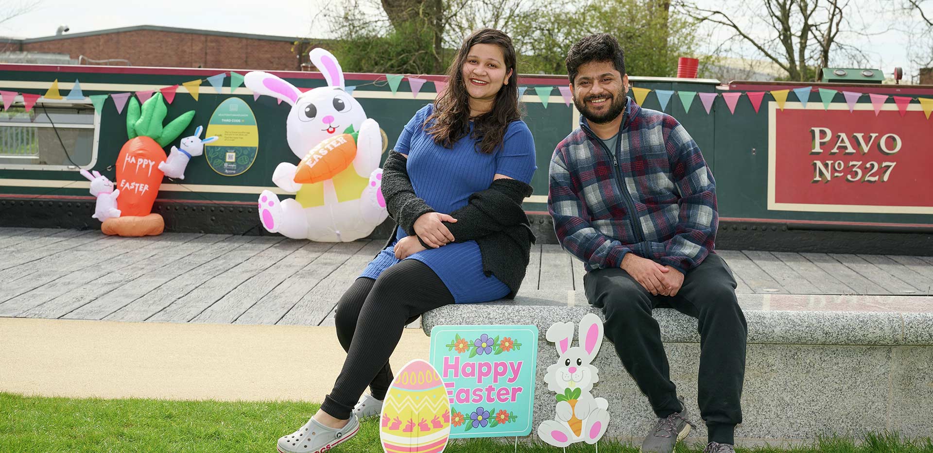 Residents of Grand Union enjoying Easter celebrations