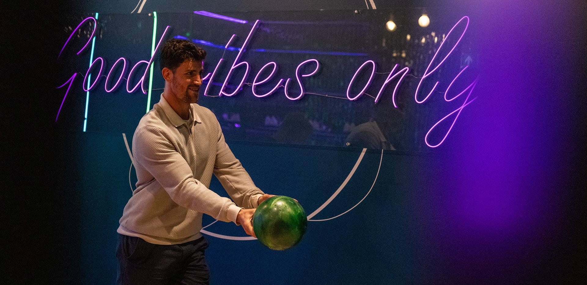 An image of a man bowling