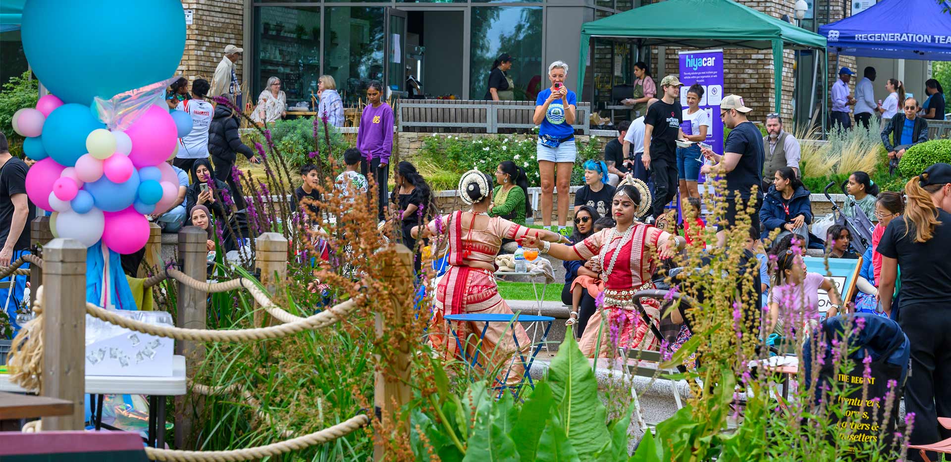 An exterior image of the summer festival at Grand Union