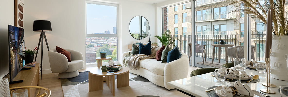 Grand Union home living space overlooking the development