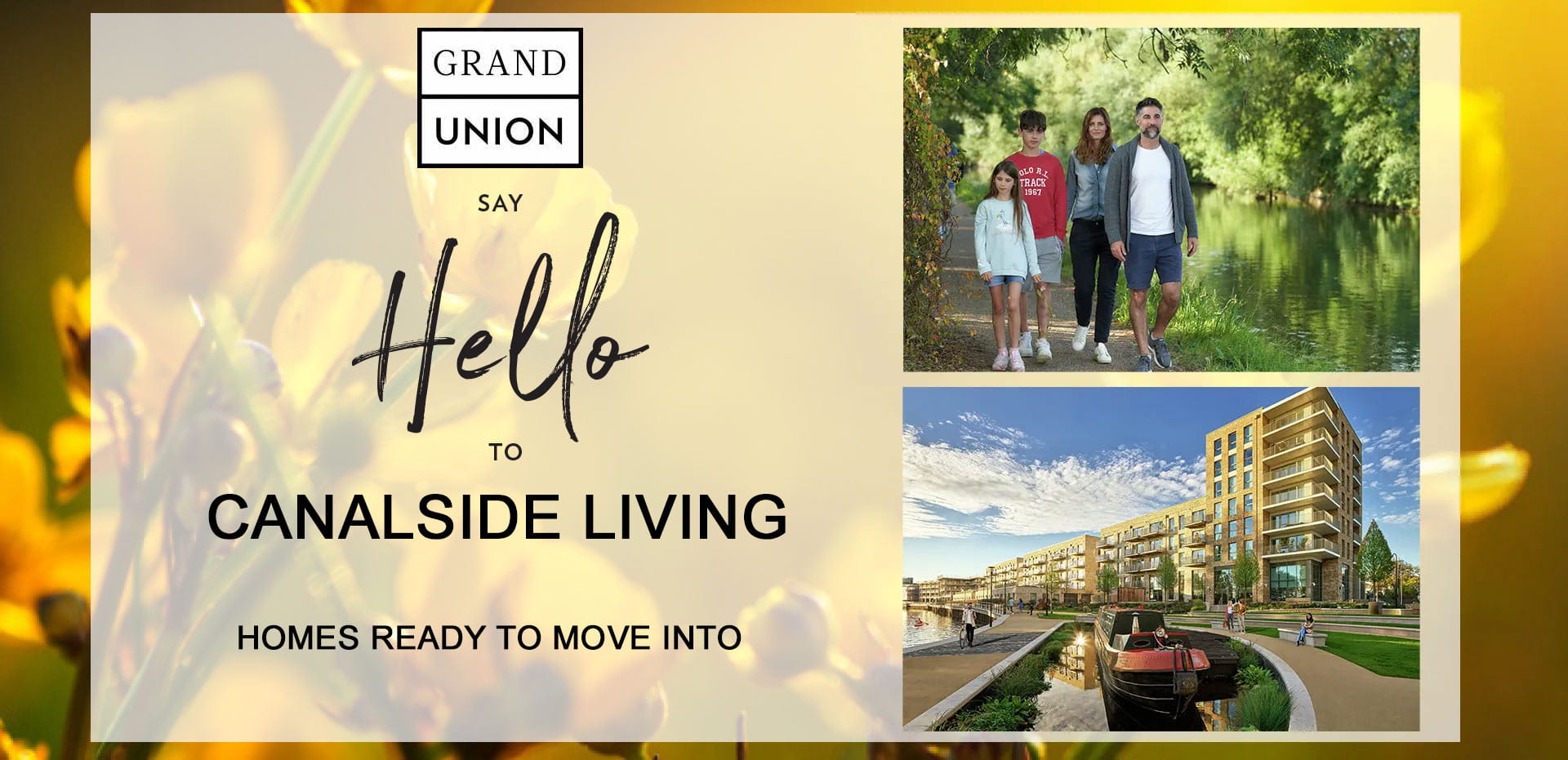 Grand Union, Say Hello to Canalside Living