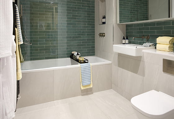 An image of the Bathroom in the Pistachio palette