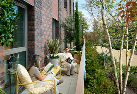 An exterior balcony image from a Grand Union showhome
