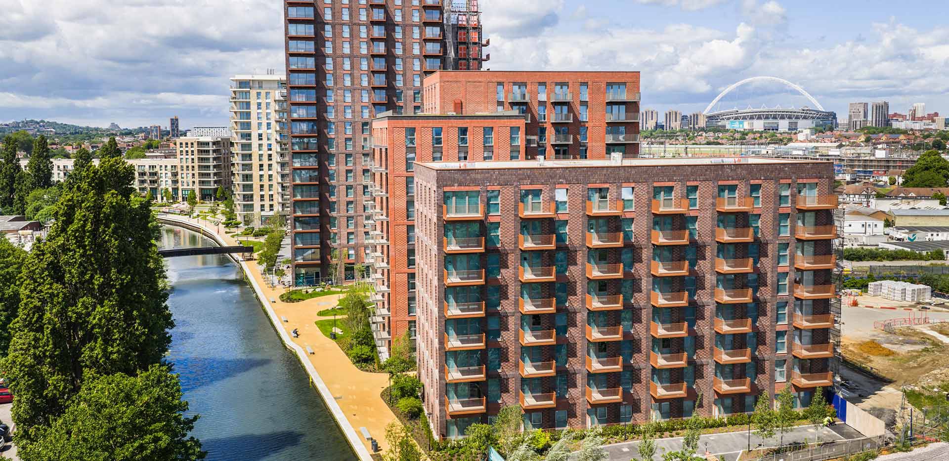 An aerial drone photo of Grand Union