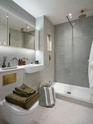 Interior bathroom image at a Waterview House showhome