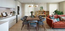 Interior dining image at a Waterview House showhome