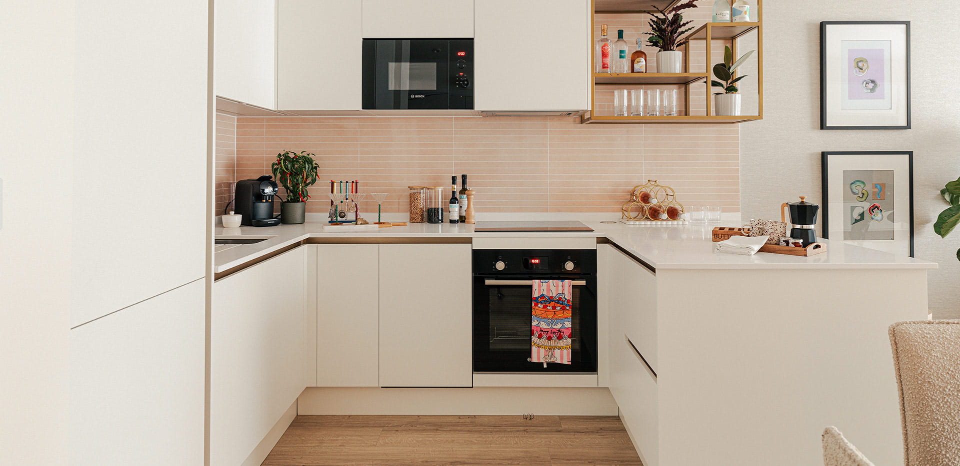 Interior kitchen image at a Waterview House showhome