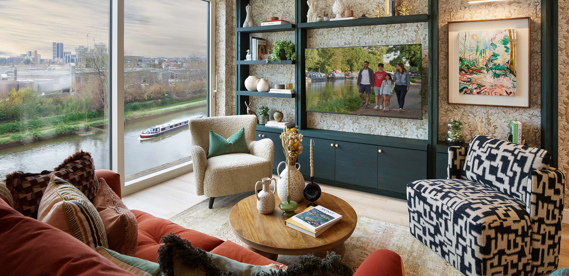 Interior living image at a Waterview House showhome