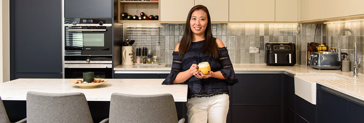 Veronica in her new home at Hareshill