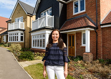 Veronica in her new home at Hareshill