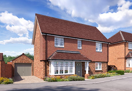 An exterior street scene image showing a detatched home at Hareshill