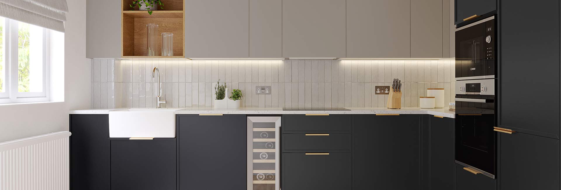 Interior image of a kitchen at Hareshill