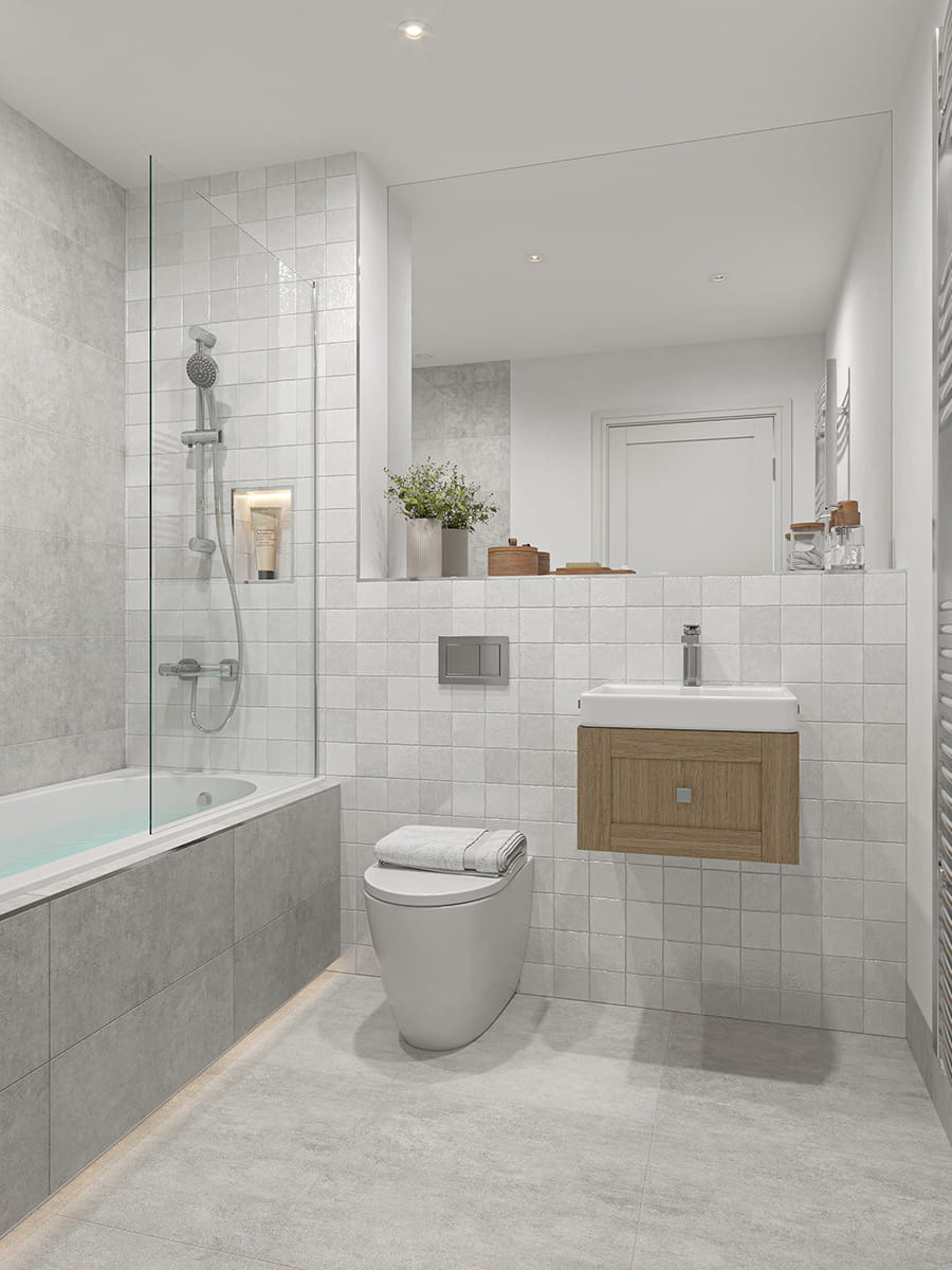 Bathroom specification styles 2 and 4 at The Bloom Collection