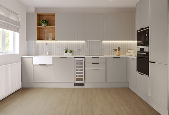 An image of the Style 2 Kitchen at Hareshill