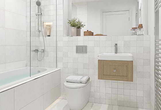 An image of the Style 3 Bathroom at Hareshill