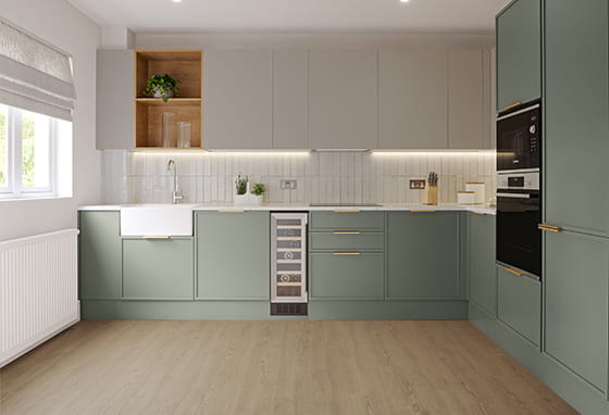 An image of the Style 3 Kitchen at Hareshill