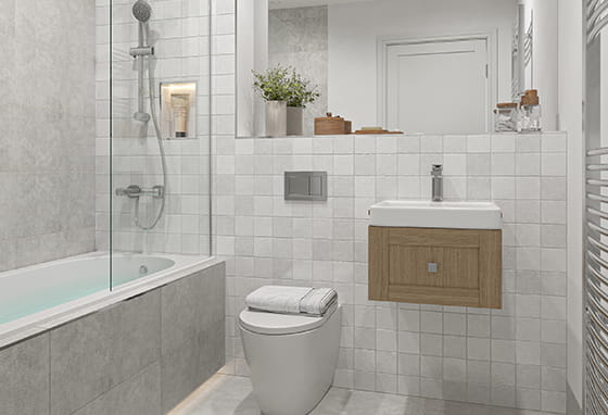 An image of the Style 4 Bathroom at Hareshill