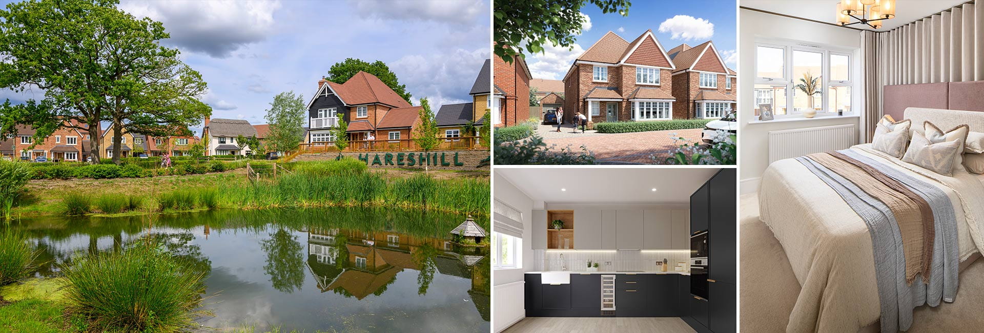 A montage of exterior and interior images of The Bloom Collection