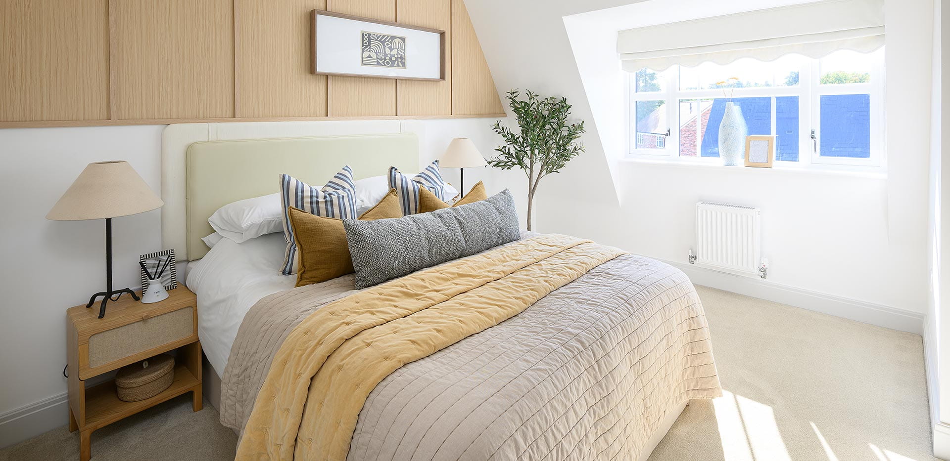 An interior image of a Bedroom from the 1 Bedroom Showhome