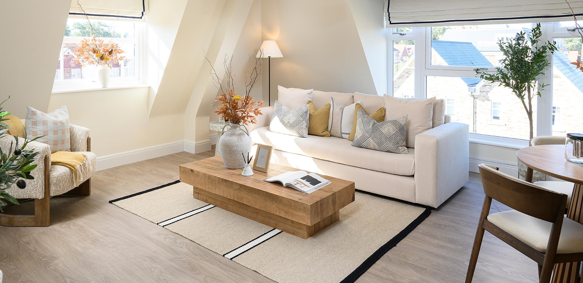An interior image of a Living Area from the 1 Bedroom Showhome