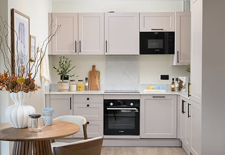 Hartland Village spacious kitchen with a light design
