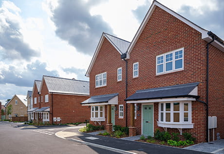 An exterior image of The Rowan at Hartland Village