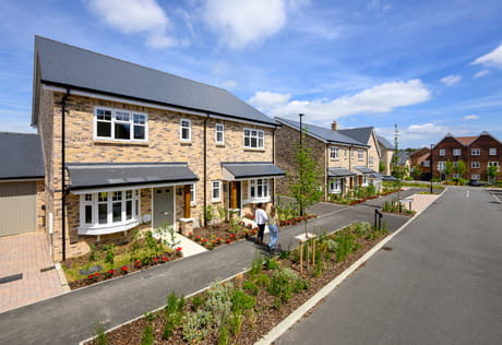 Newly built, private road and modern designed new build housing