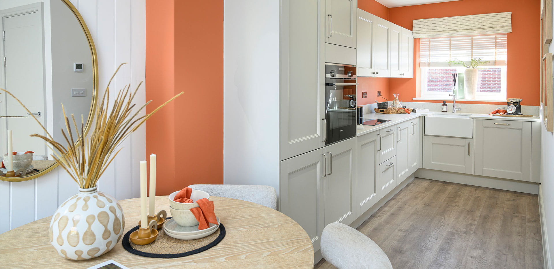 An interior Dining / Kitchen image at the 2 Bedroom Showhome at Hartland Village