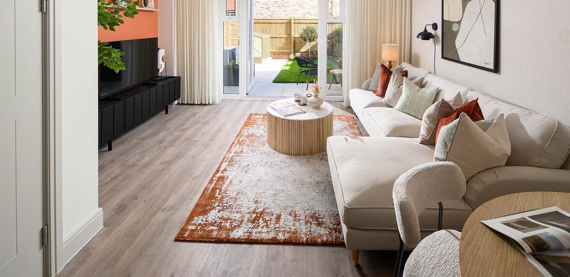 An interior Living image at the 2 Bedroom Showhome at Hartland Village