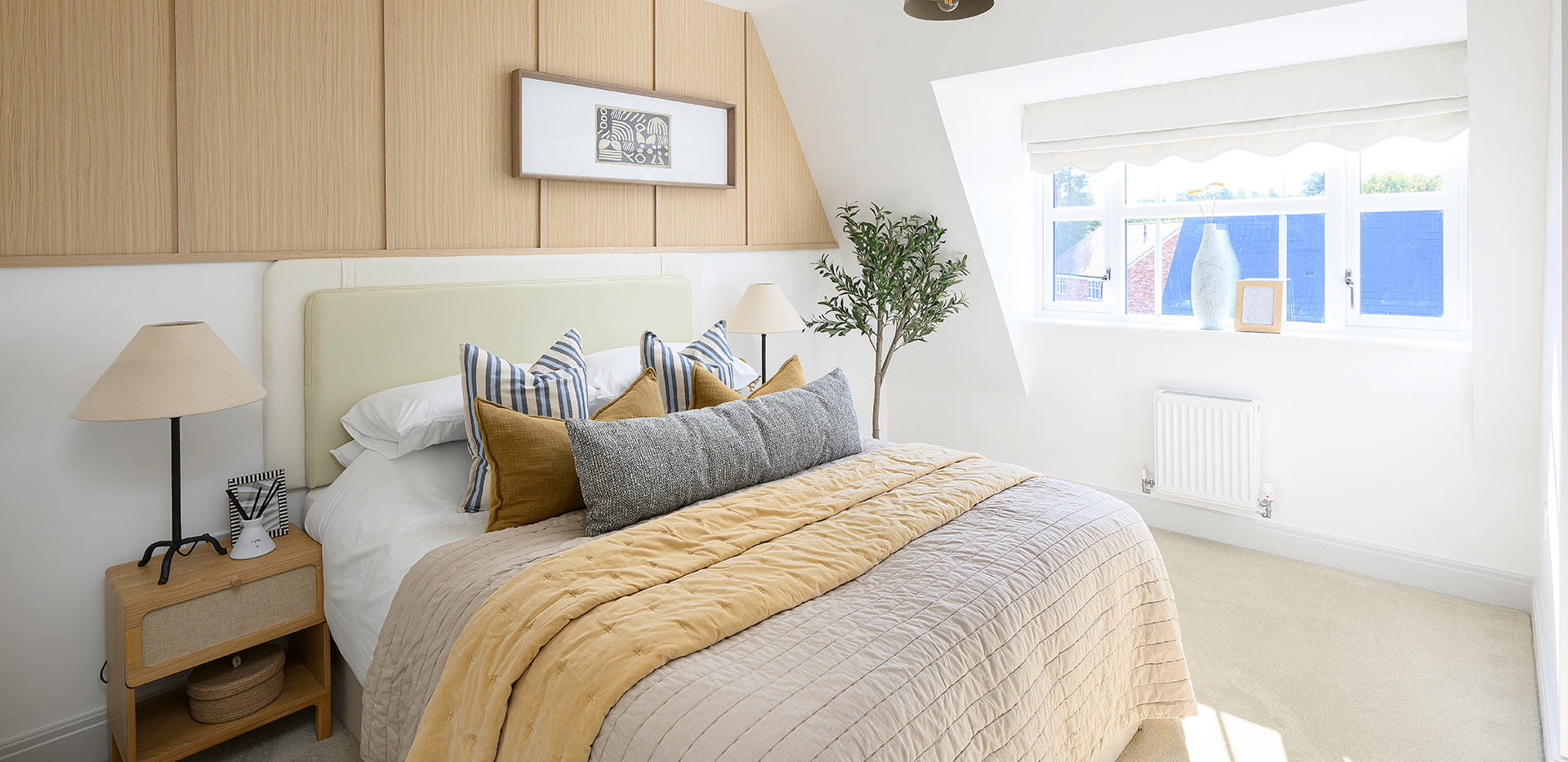 Hartland Village, Camellia Court apartments spacious and light filled bedroom
