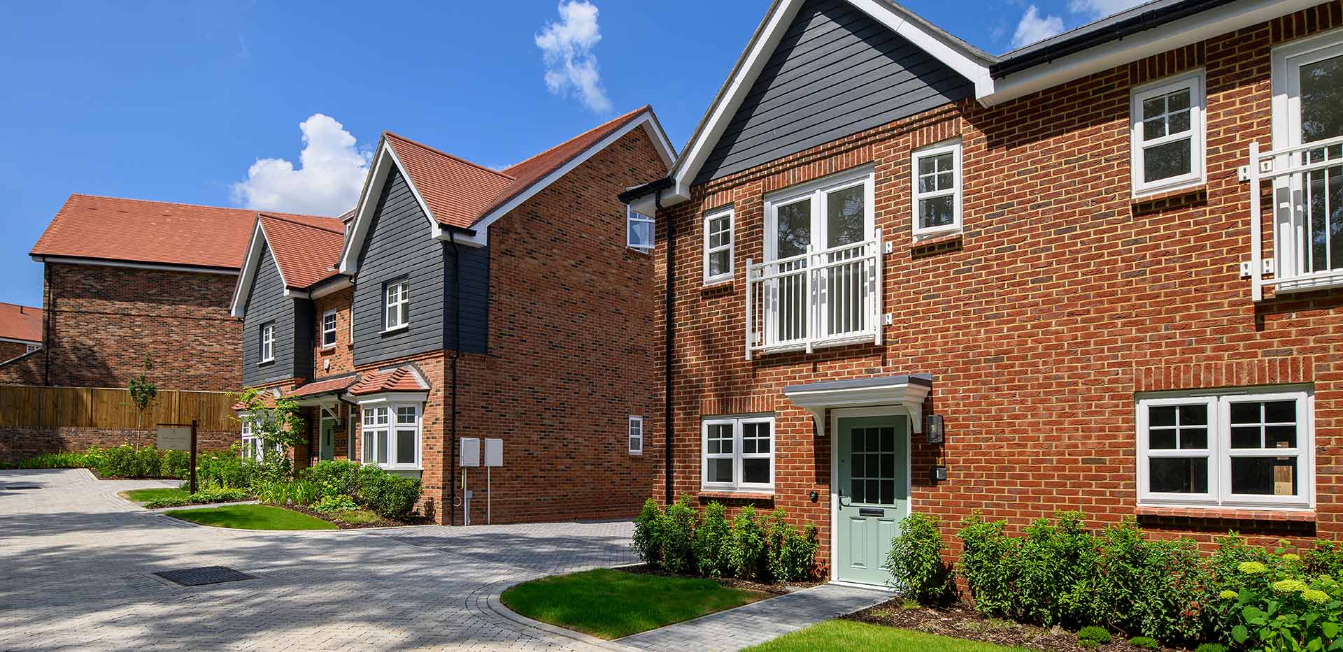 Hartland Village houses exterior