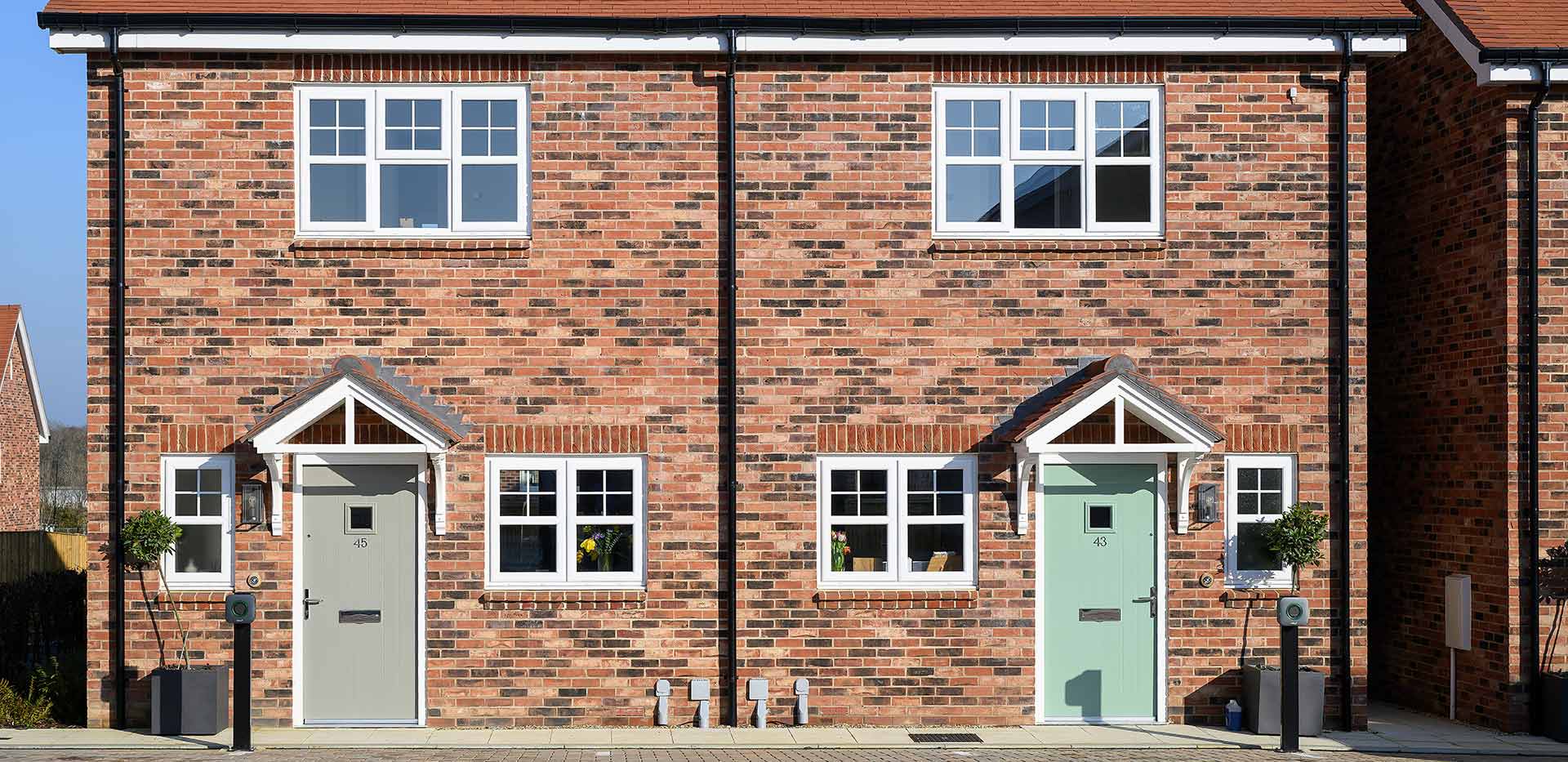 Hartland Village, Pinewood Green, homes exterior street scene
