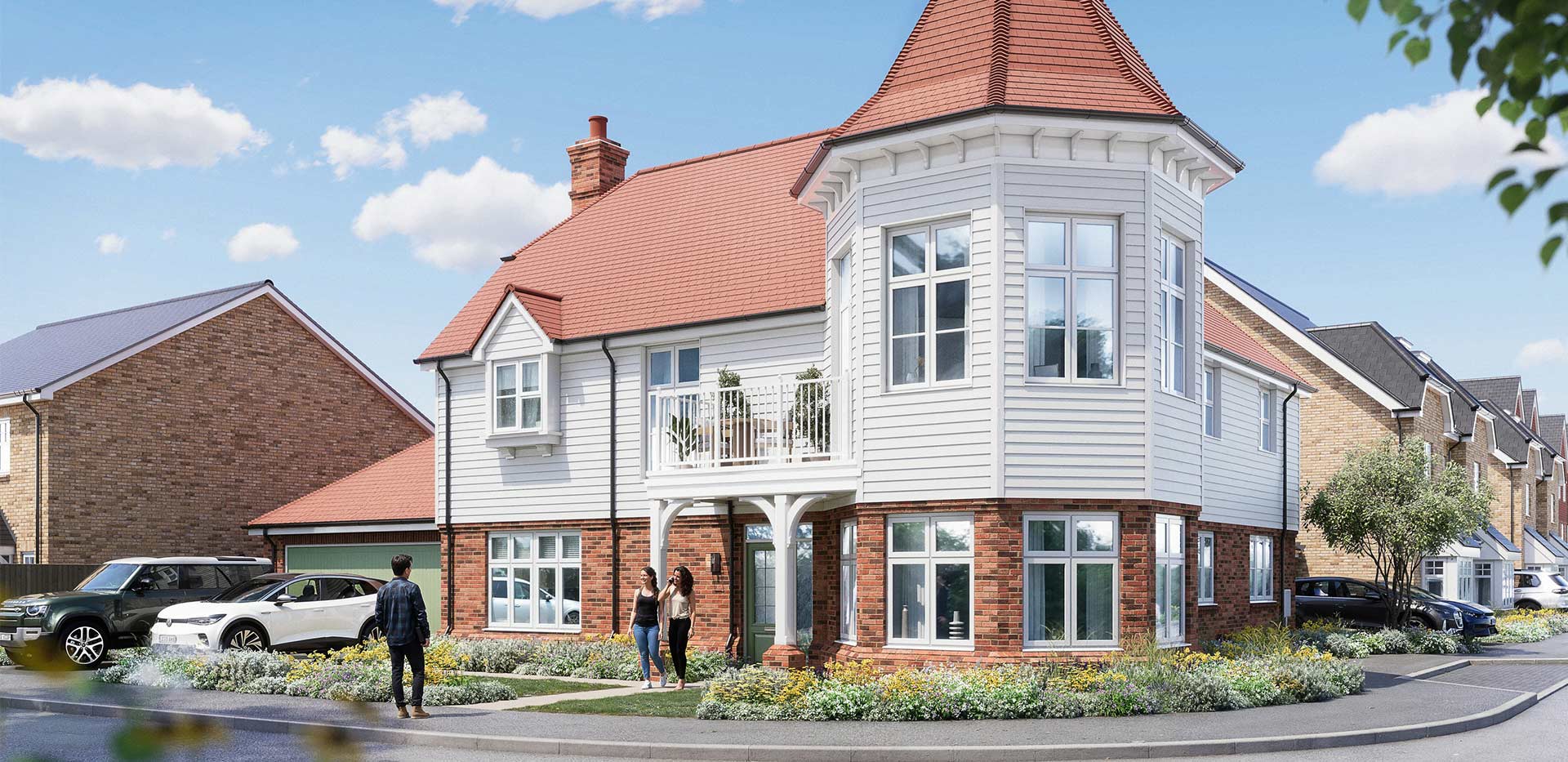 An exterior image of The Cherry Blossom at Pinewood Green