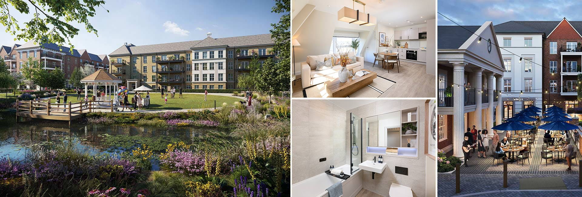 A montage of images from Pinewood Green