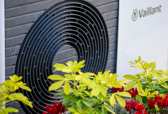 Hartland Village Pinewood Green House Specification: showing a heating element with Valliant branding logo