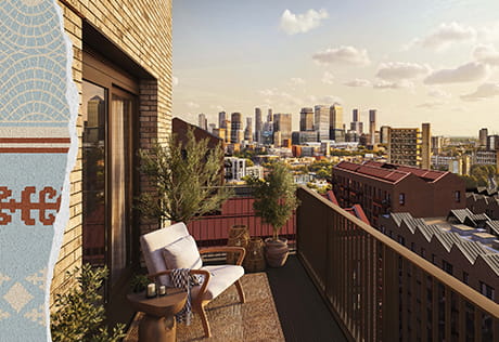 Heron Wharf balcony and city view