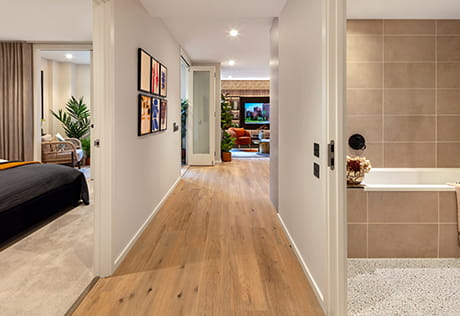 An interior apartment image at Heron Wharf